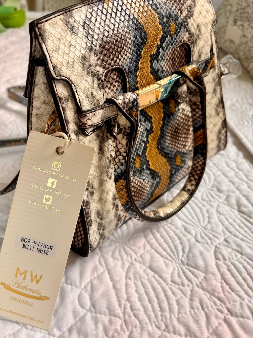 Multi-Snake Print Women’s Satchel